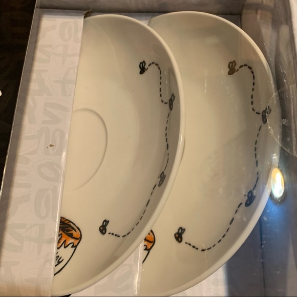 Disney Winnie the Pooh Teacup Set NWT 2 cups & 2 saucers Piglet Eeyore - Picture 8 of 12